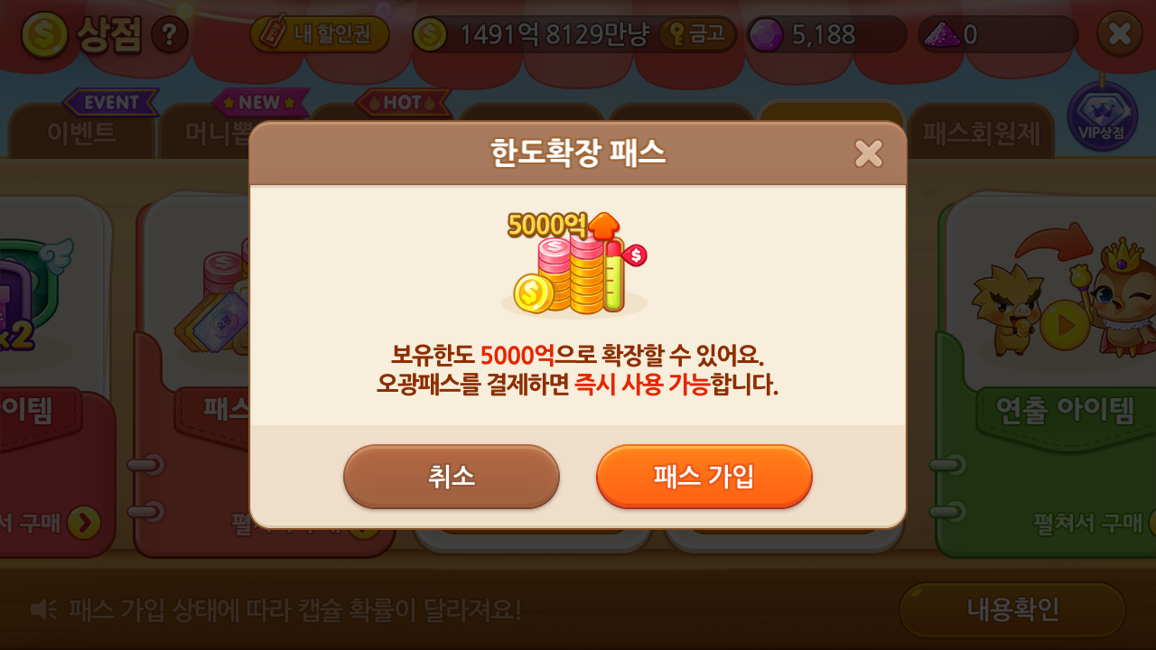 한도 확장 패스 이미지