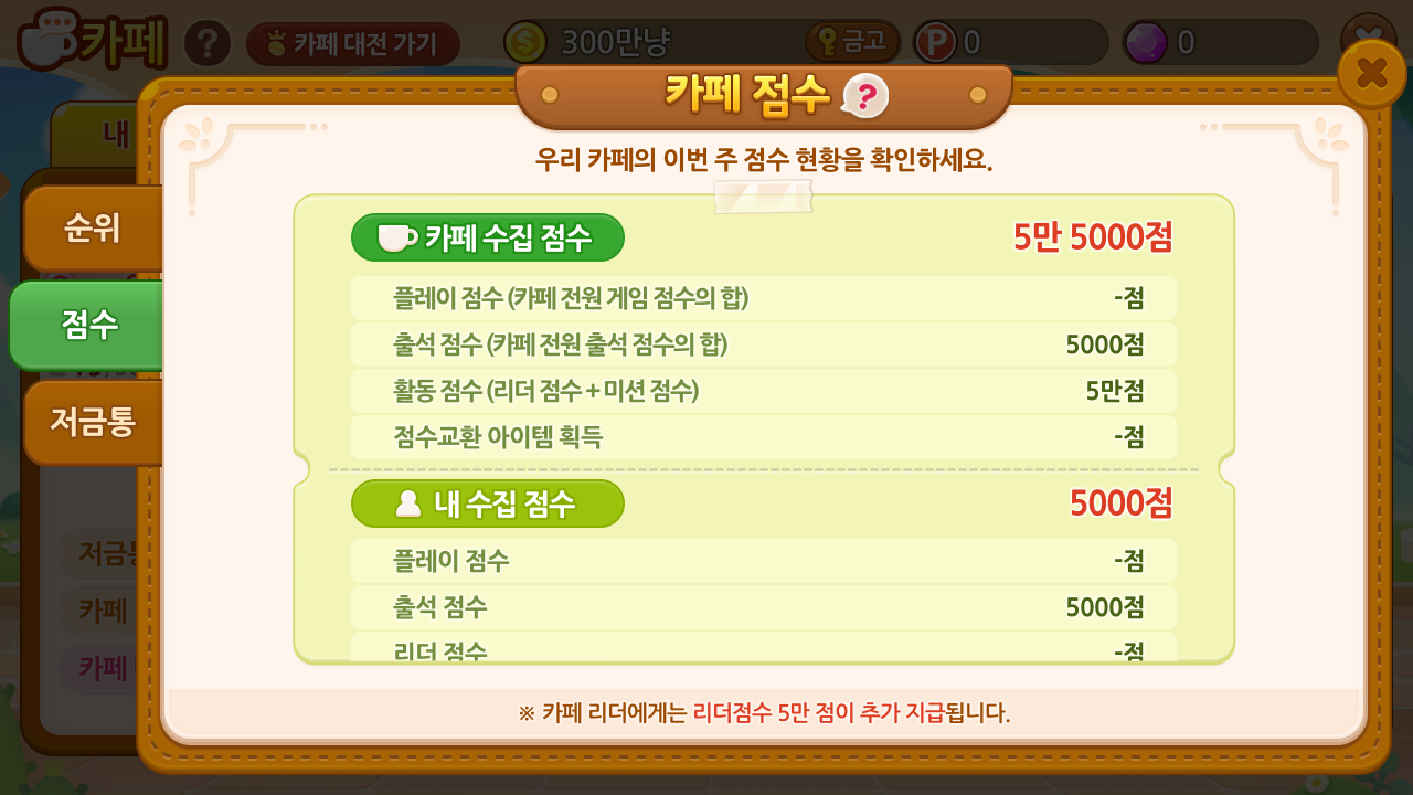 내 카페 점수 이미지