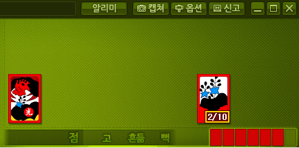 게임 진행화면 상단